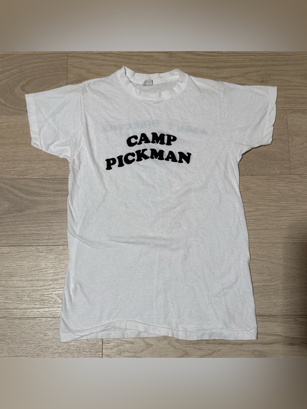 Vtg 70s Camp Pickman Assnt Director T Shirt Wrights Single Stitch Cotton M XS
